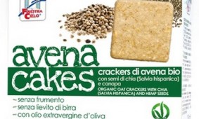 Avenacakes-Crackers Di Avena Con Semi Di Chia E Canapa Bio 