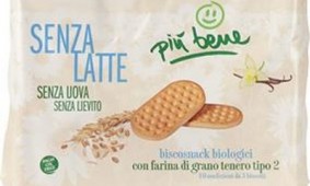 Biscosnack con farina di grano tenero tipo 2 e olio di girasole 