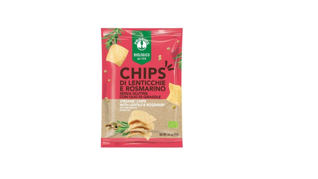 Chips di lenticchie e rosmarino senza glutine - Probios