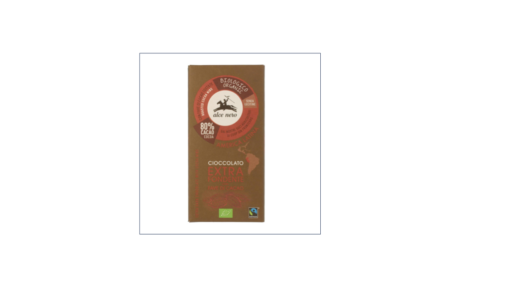 Cioccolato extra fondente con fave di cacao - Alce nero