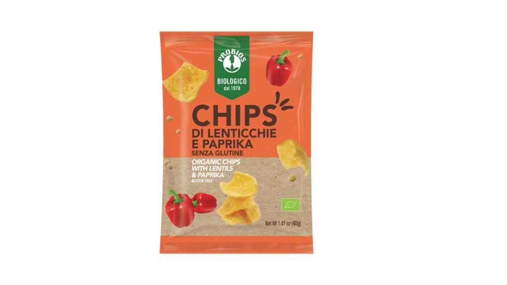 Chips di lenticchie e paprika senza glutine - Probios