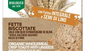 Fette biscottate integrali con semi di lino 