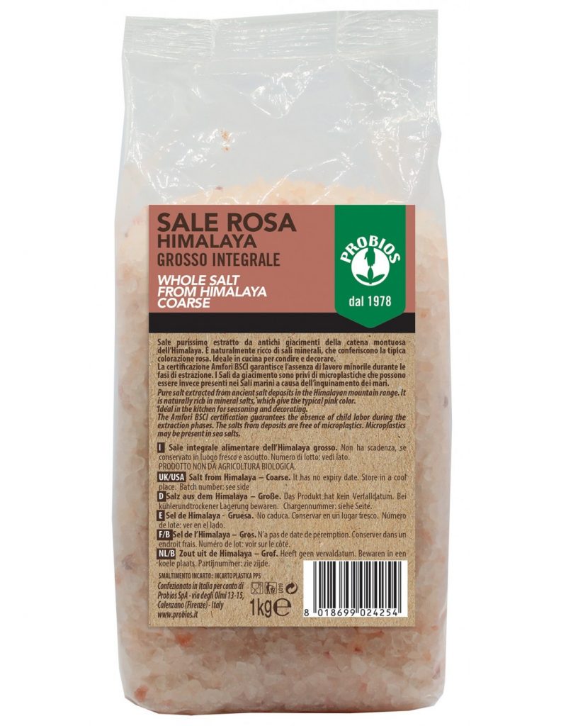 Sale grosso rosa integrale dell' Himalaya - 1 kg